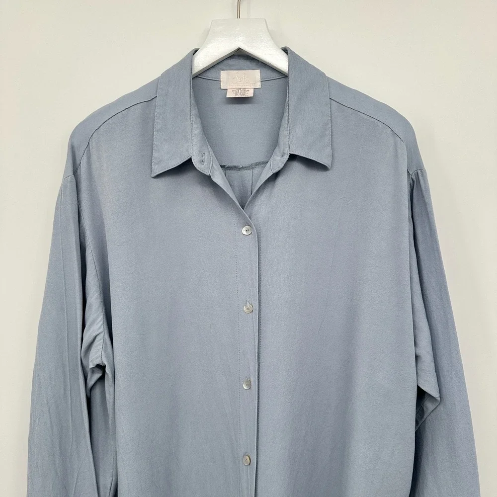 Vintage Soft Surroundings Tunic Top Shirt‎ Size XL Quiet Luxury Coastal Chic USA